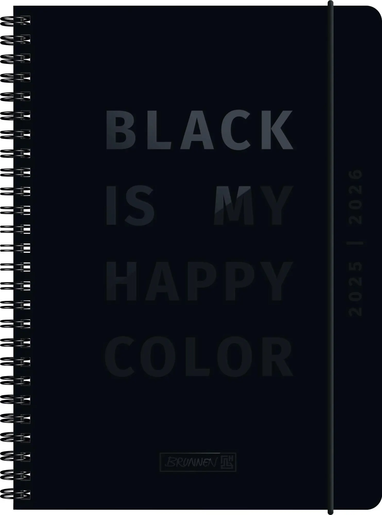 Cover: 4061947139280 | BRUNNEN Schülerkalender (2025/2026) "Black", 2 Seiten = 1 Woche,...