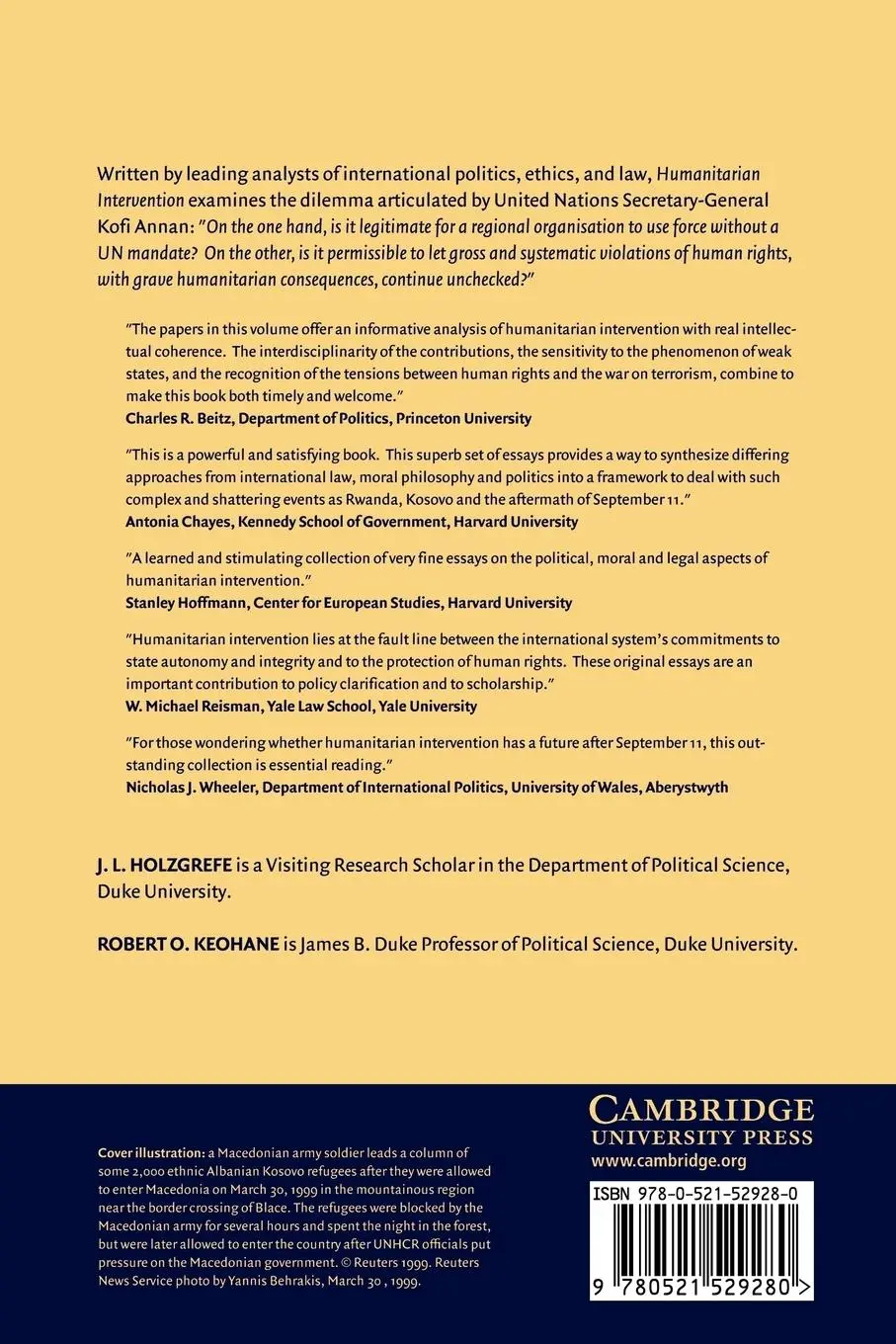 Rückseite: 9780521529280 | Humanitarian Intervention | Ethical, Legal and Political Dilemmas