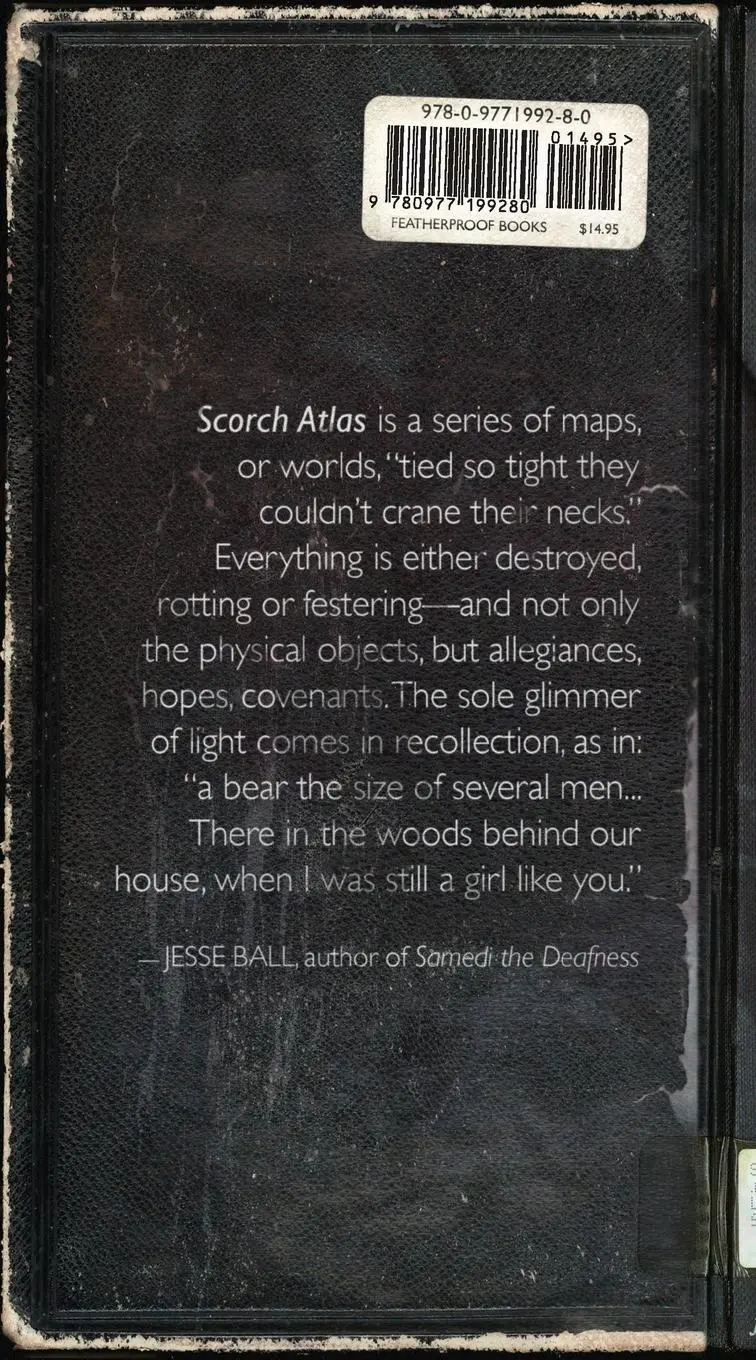 Rückseite: 9780977199280 | Scorch Atlas | A Belated Primer | Blake Butler | Taschenbuch | 2009
