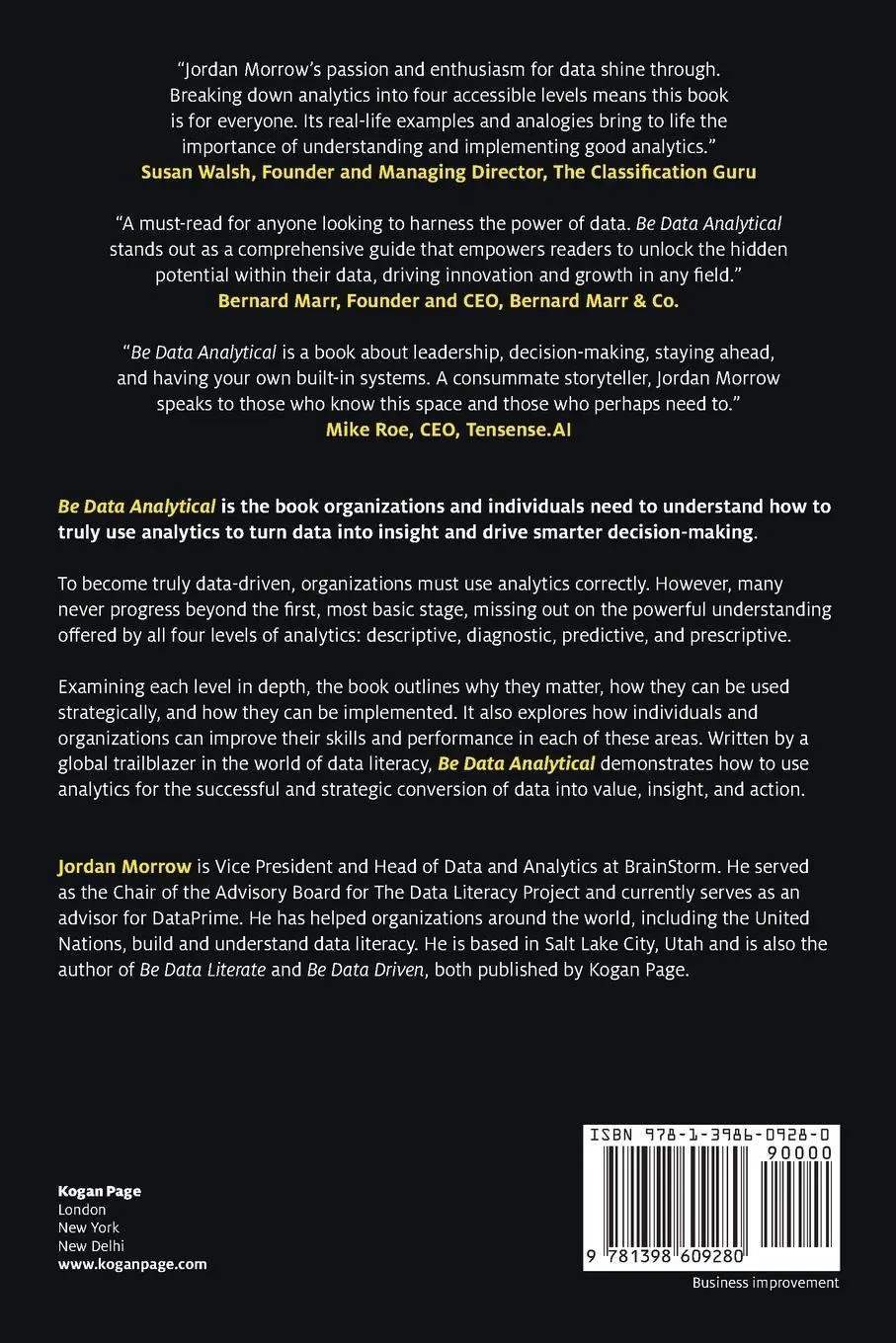 Rückseite: 9781398609280 | Be Data Analytical | How to Use Analytics to Turn Data Into Value