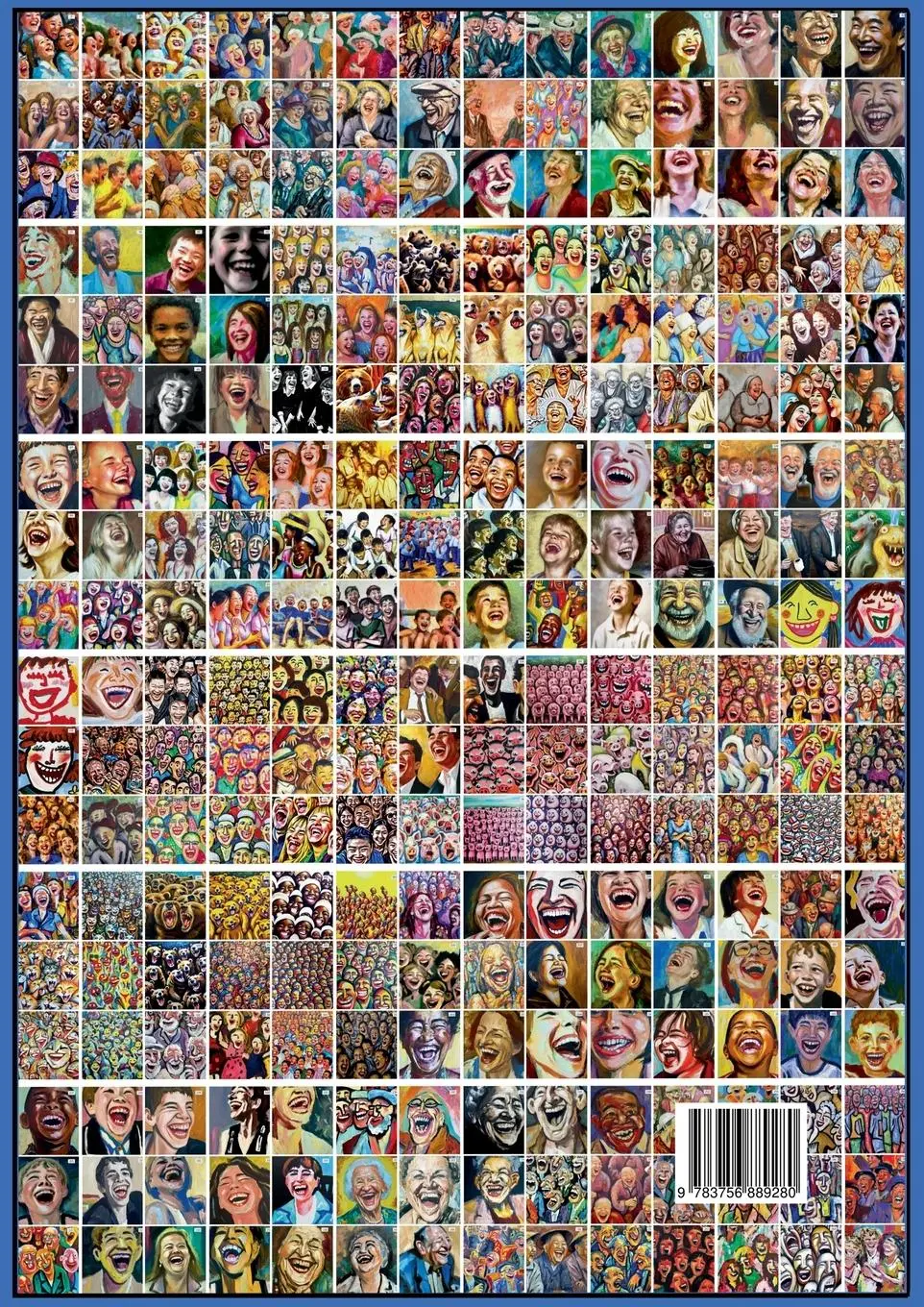 Rückseite: 9783756889280 | Lachende Gesichter II | 270 Ölmalereien im expressionistischen Stil