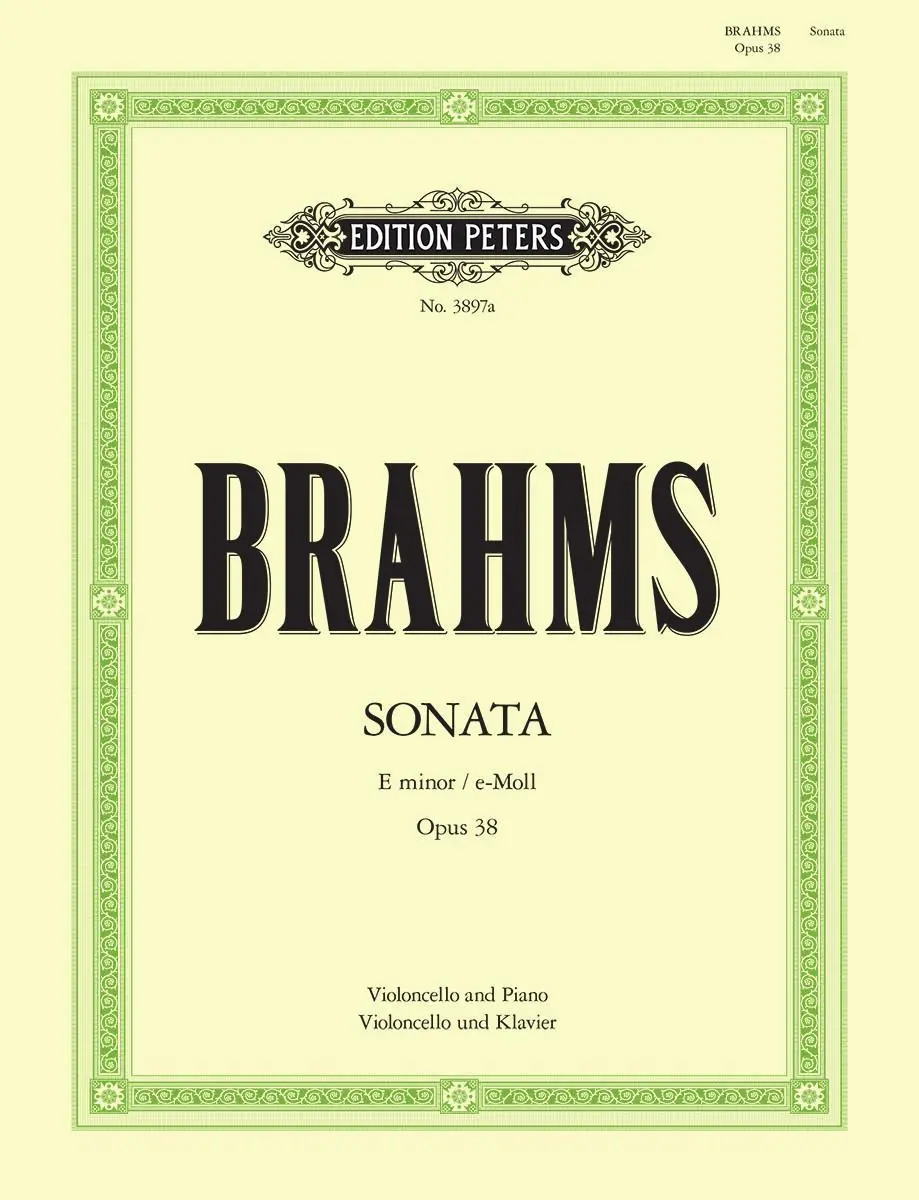 Cover: 9790014019280 | Cello Sonata No. 1 in E Minor Op. 38 | Johannes Brahms | Taschenbuch