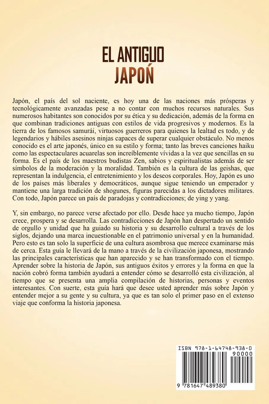 Rückseite: 9781647489380 | El Antiguo Japón | Captivating History | Taschenbuch | Spanisch | 2020