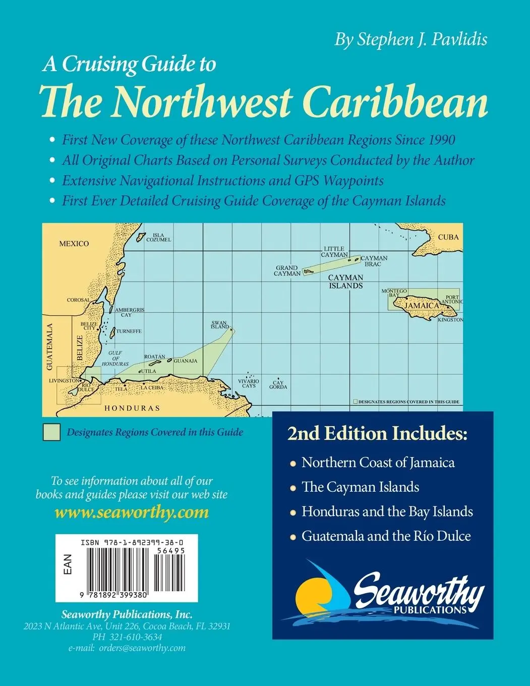Rückseite: 9781892399380 | A Cruising Guide to the Northwest Caribbean | Stephen J Pavlidis
