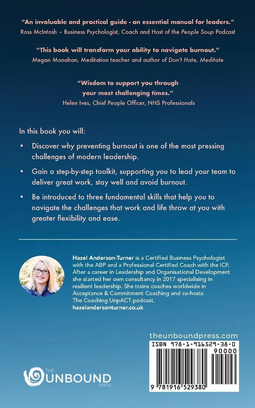 Rückseite: 9781916529380 | Coaching Through Burnout | Hazel Anderson-Turner | Taschenbuch | 2025