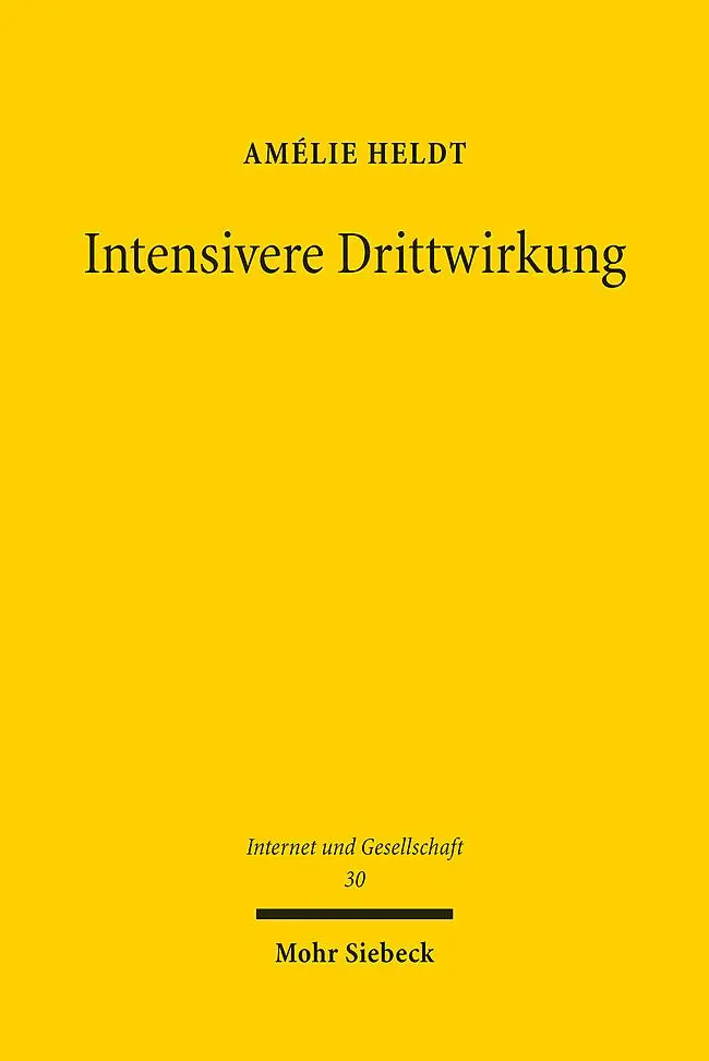 Cover: 9783161619380 | Intensivere Drittwirkung | Amélie Heldt | Taschenbuch | XXI | Deutsch