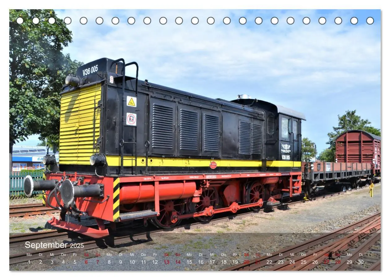 Bild: 9783435019380 | Diesel-Loks (Tischkalender 2025 DIN A5 quer), CALVENDO Monatskalender