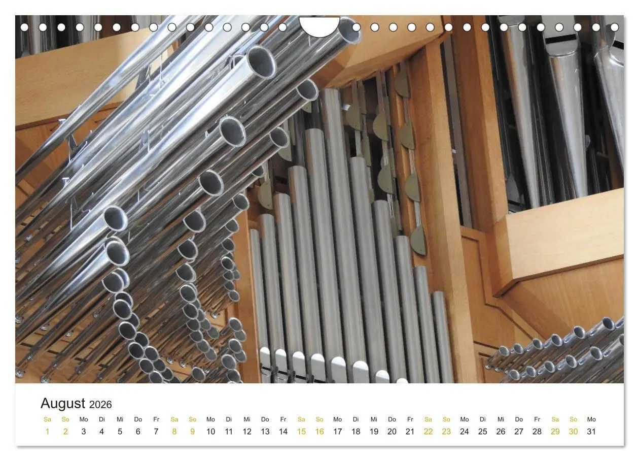 Bild: 9783457729380 | Fantastische Welt der Orgeln (Wandkalender 2026 DIN A4 quer),...