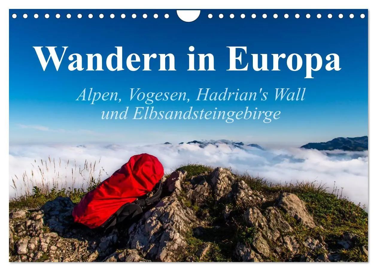 Cover: 9783516059380 | Wandern in Europa (Wandkalender 2026 DIN A4 quer), CALVENDO...