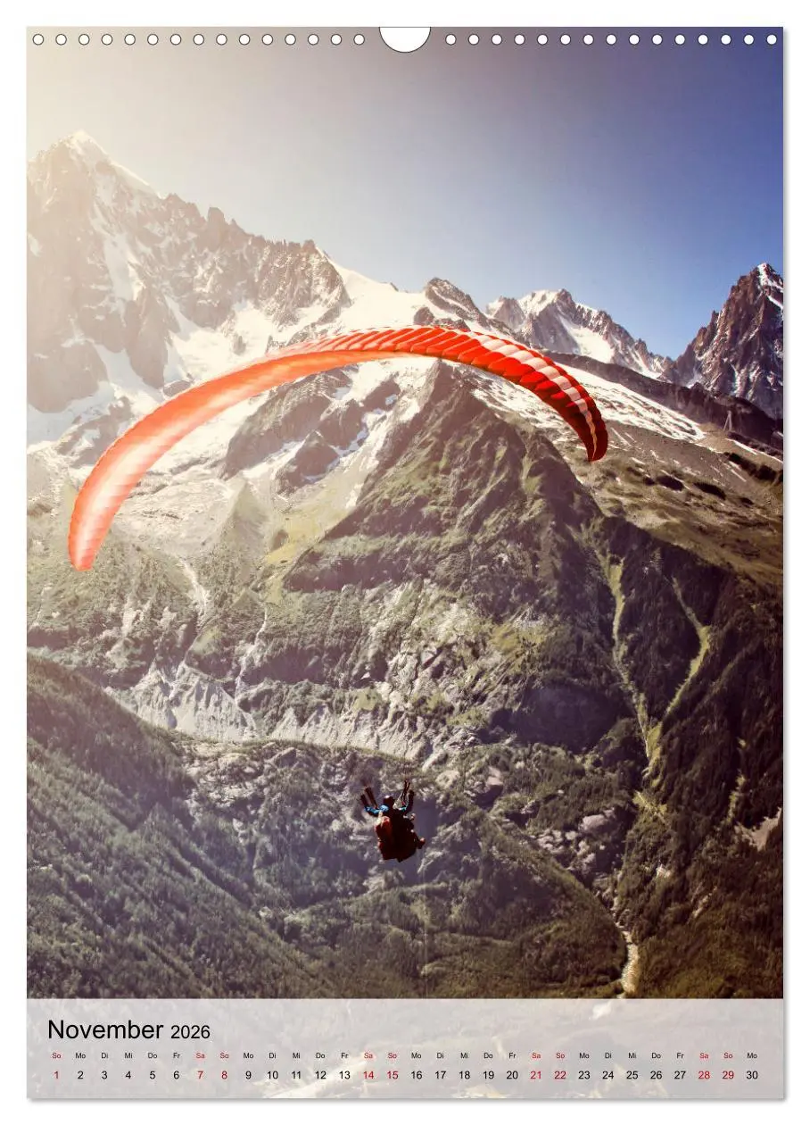 Bild: 9783516369380 | Paragliding - einfach Spaß (Wandkalender 2026 DIN A3 hoch),...