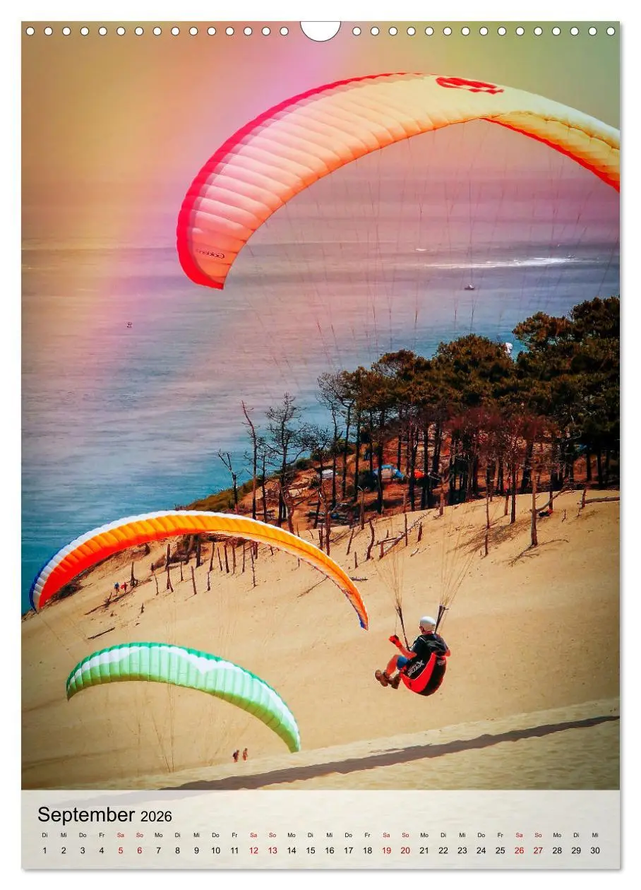 Bild: 9783516369380 | Paragliding - einfach Spaß (Wandkalender 2026 DIN A3 hoch),...