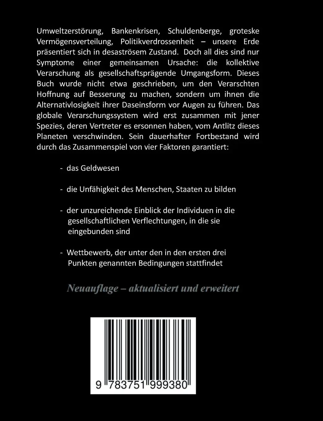 Rückseite: 9783751999380 | Der Planet der Verarschten | Robert W. | Taschenbuch | 332 S. | 2020