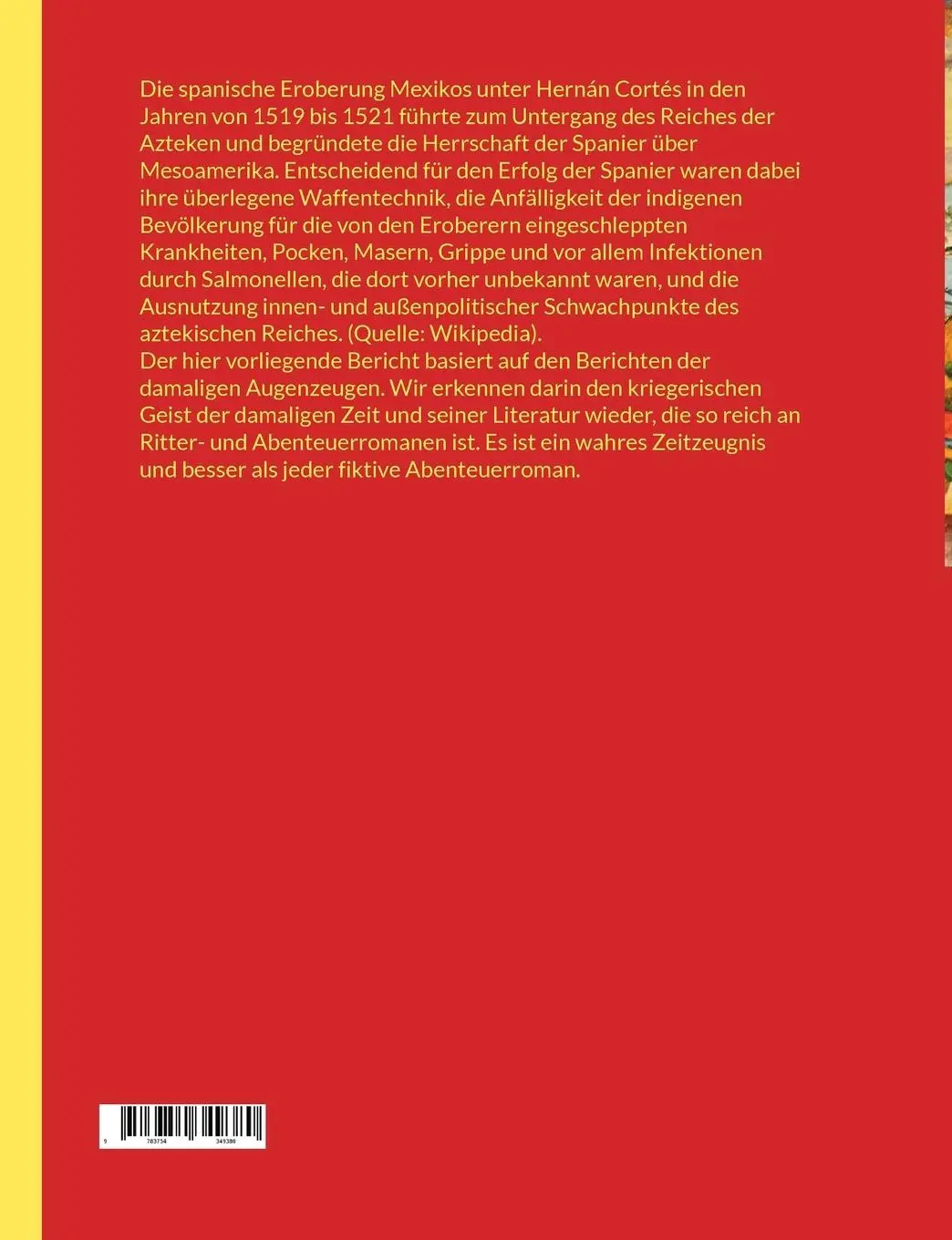Rückseite: 9783754349380 | Die Eroberung von Mexiko durch Ferdinand Cortes | Arthur Schurig