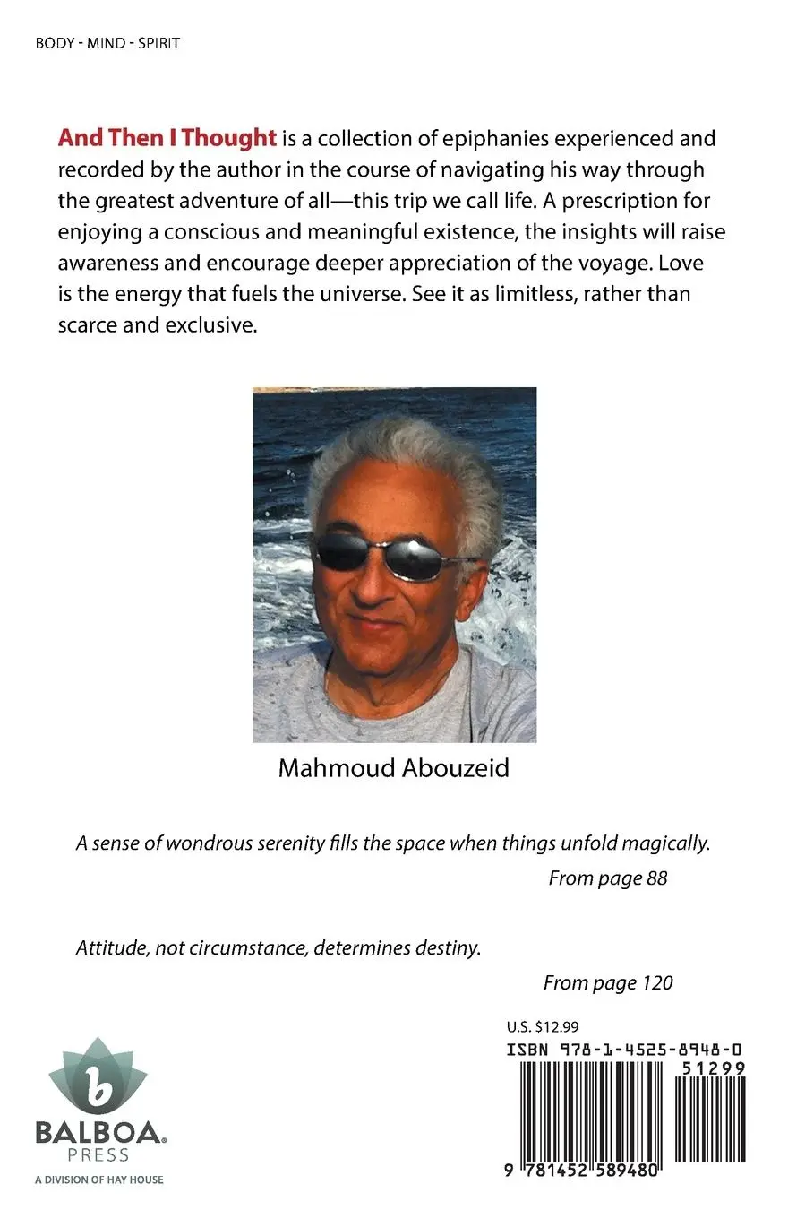 Rückseite: 9781452589480 | And Then I Thought ... | Life Insights | Mahmoud Abouzeid | Buch