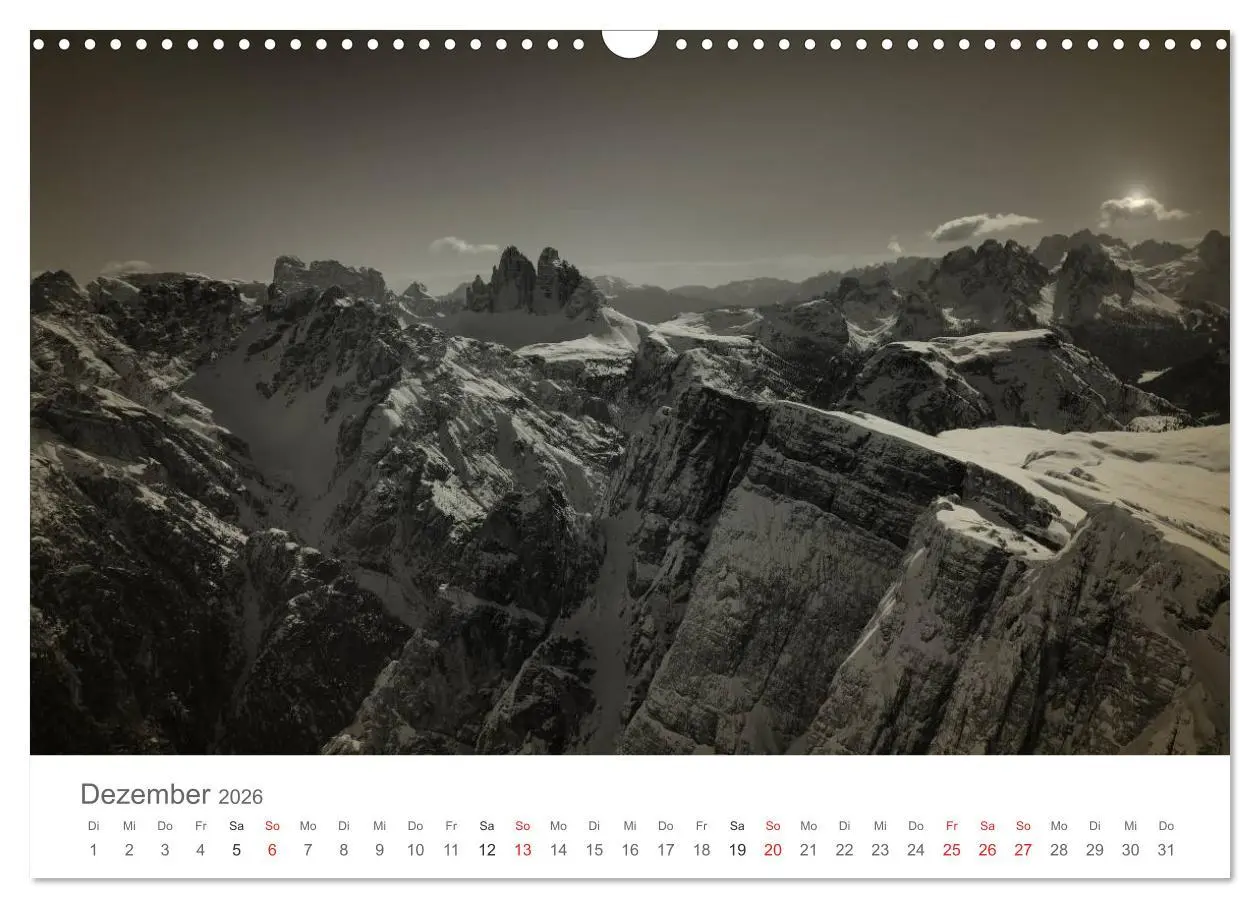 Bild: 9783457959480 | Drei Zinnen - Südtirols Wahrzeichen (Wandkalender 2026 DIN A3...