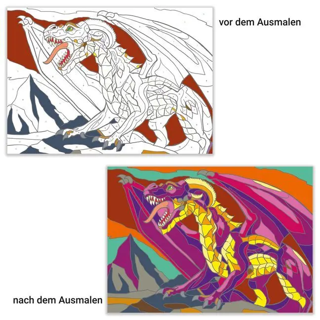 Bild: 9783473489480 | Malen nach Zahlen - Drachen | Sara Otterstätter | Taschenbuch | 64 S.