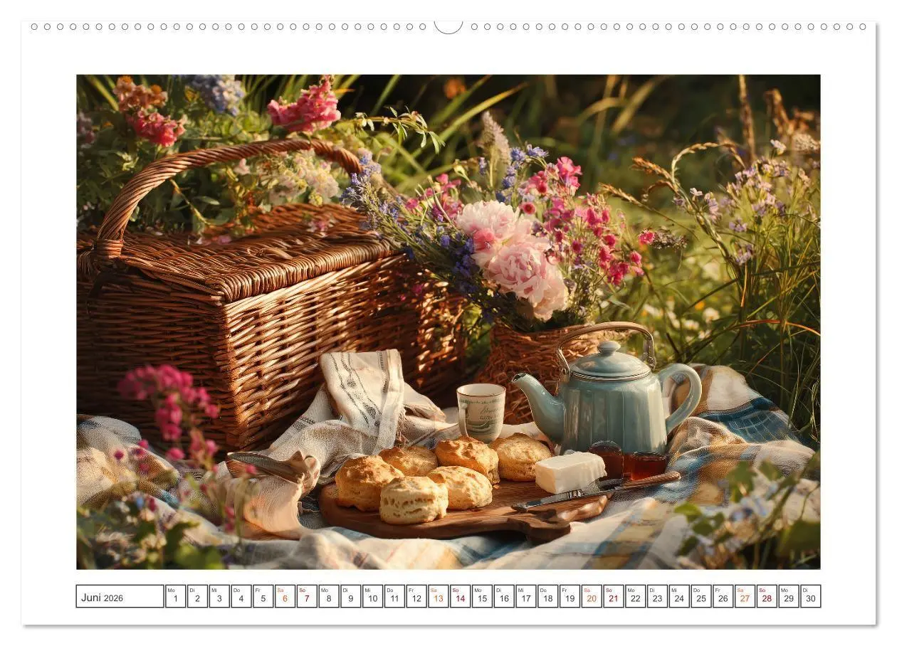 Bild: 9783516739480 | Nostalgische Teestunden (Wandkalender 2026 DIN A2 quer), CALVENDO...