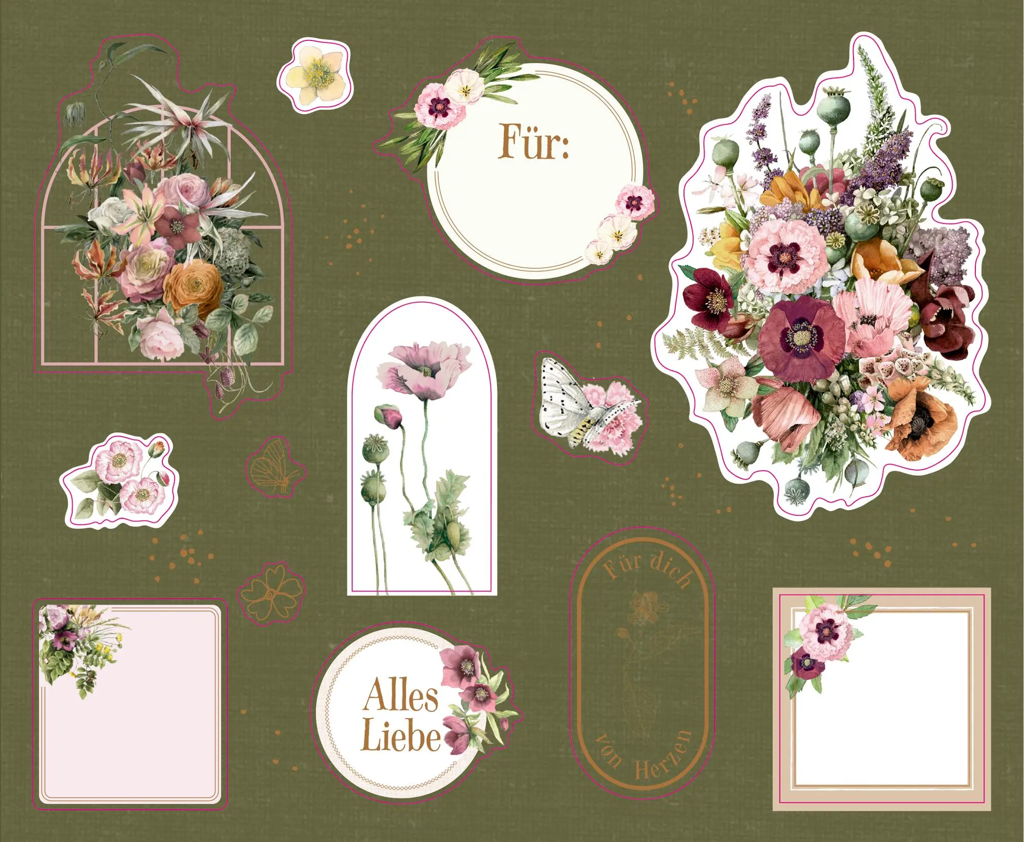 Bild: 4050003959580 | Stickerbuch - Zauberhafte Sticker und Etiketten | Marjolein Bastin