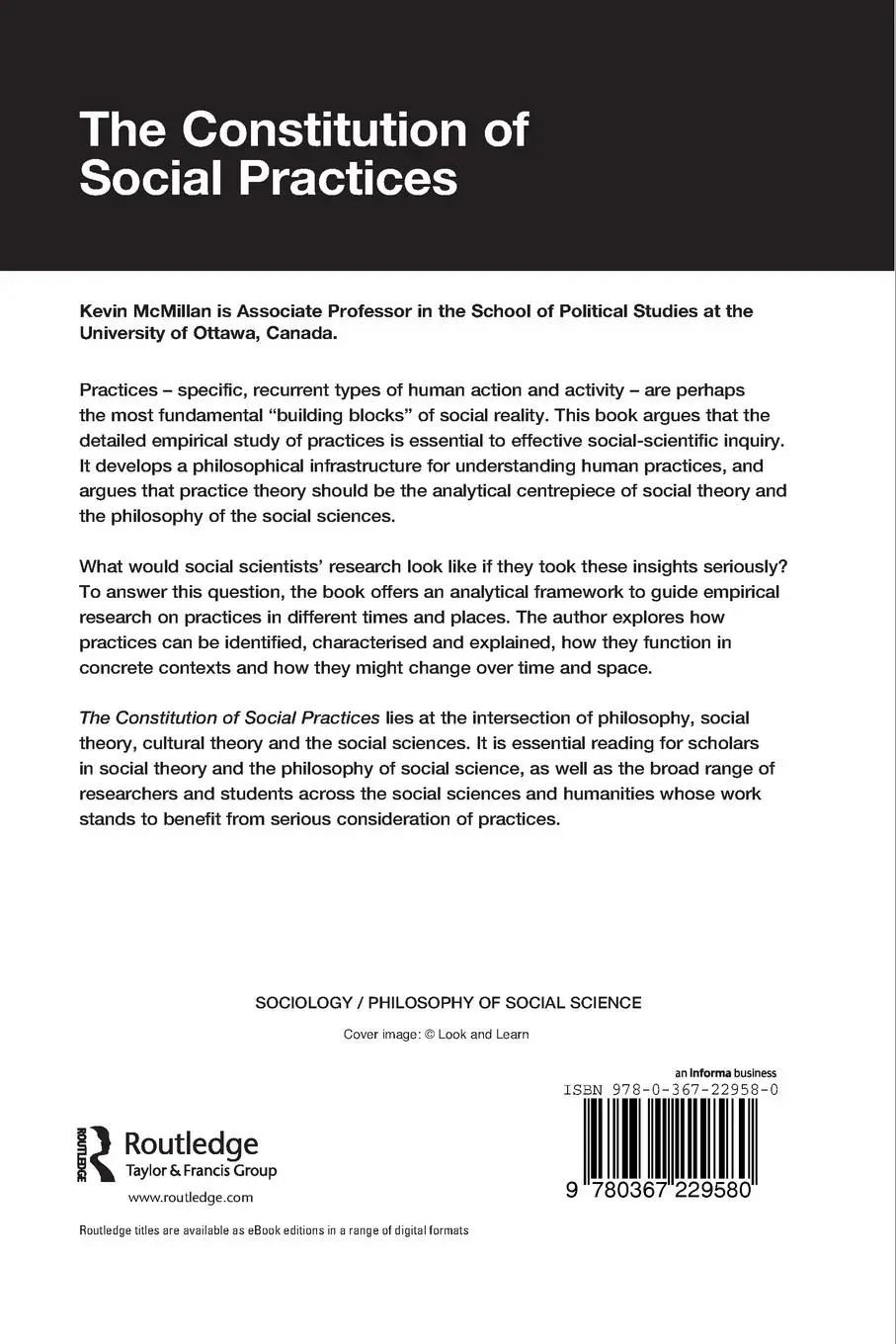 Rückseite: 9780367229580 | The Constitution of Social Practices | Kevin McMillan | Taschenbuch