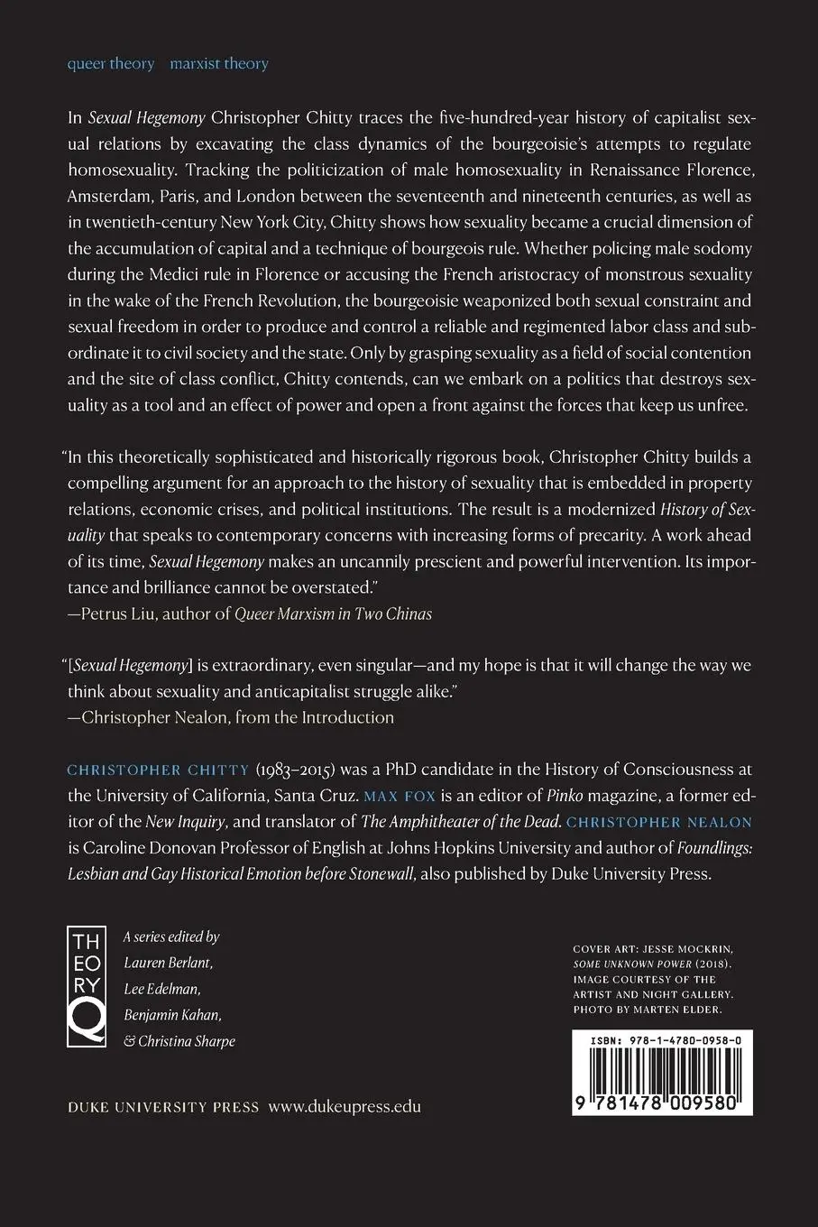 Rückseite: 9781478009580 | Sexual Hegemony | Christopher Chitty | Taschenbuch | Englisch | 2020