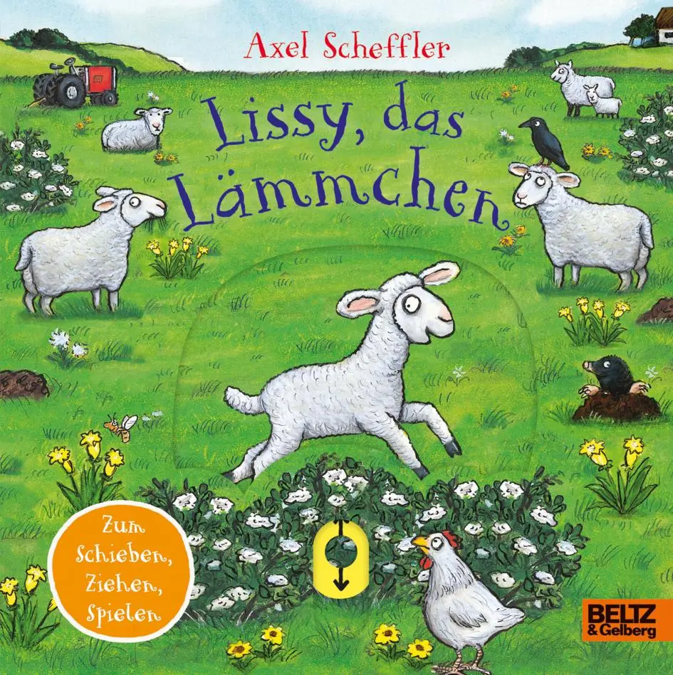 Cover: 9783407759580 | Lissy, das Lämmchen | Pappbilderbuch zum Schieben, Ziehen, Spielen