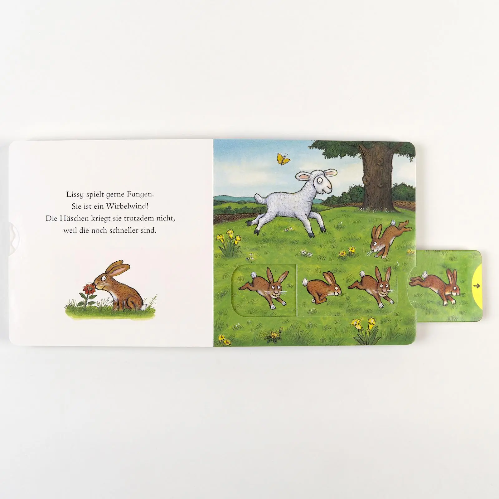 Bild: 9783407759580 | Lissy, das Lämmchen | Pappbilderbuch zum Schieben, Ziehen, Spielen