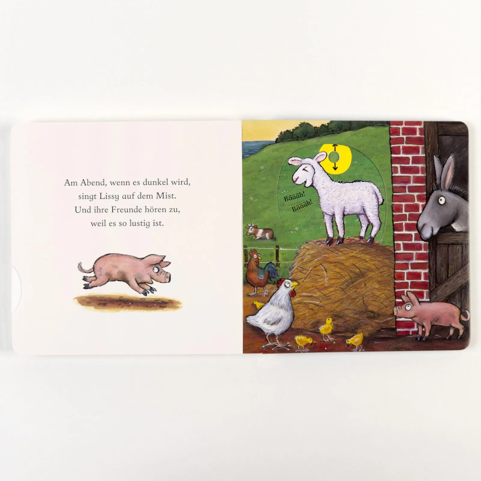 Bild: 9783407759580 | Lissy, das Lämmchen | Pappbilderbuch zum Schieben, Ziehen, Spielen