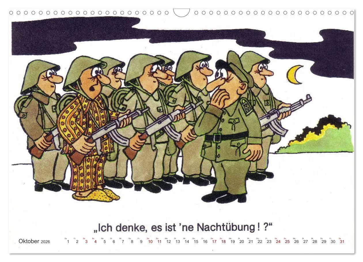 Bild: 9783457259580 | Da lachte die NVA - Karikaturen aus der DDR (Wandkalender 2026 DIN...