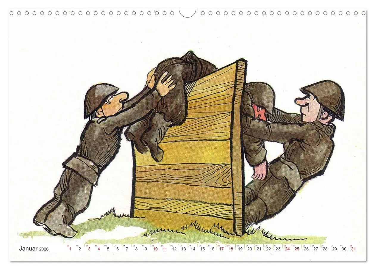 Bild: 9783457259580 | Da lachte die NVA - Karikaturen aus der DDR (Wandkalender 2026 DIN...