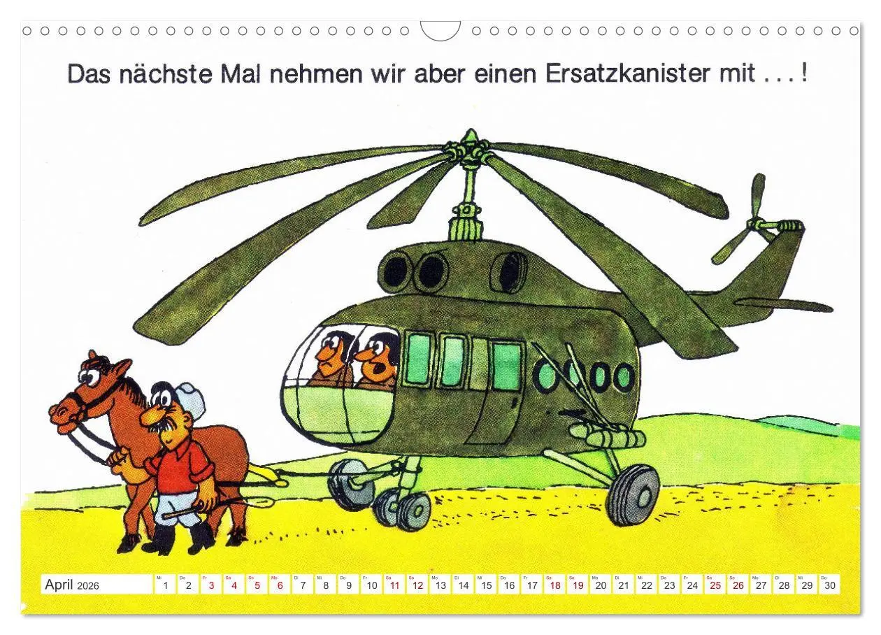 Bild: 9783457259580 | Da lachte die NVA - Karikaturen aus der DDR (Wandkalender 2026 DIN...