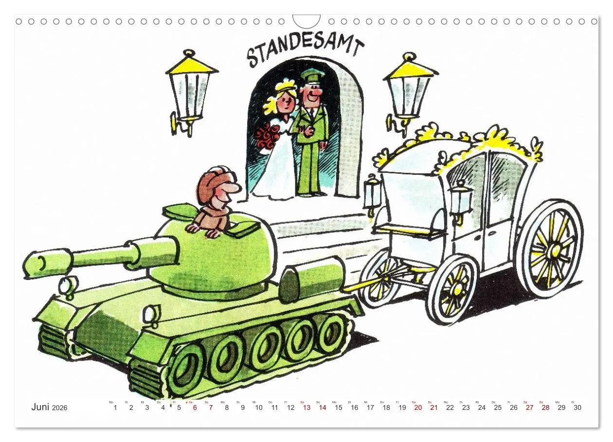 Bild: 9783457259580 | Da lachte die NVA - Karikaturen aus der DDR (Wandkalender 2026 DIN...