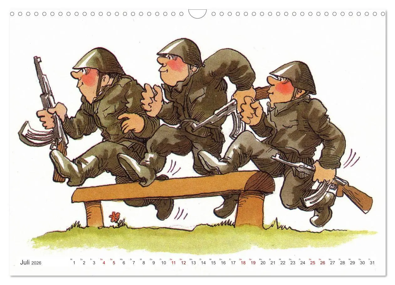 Bild: 9783457259580 | Da lachte die NVA - Karikaturen aus der DDR (Wandkalender 2026 DIN...