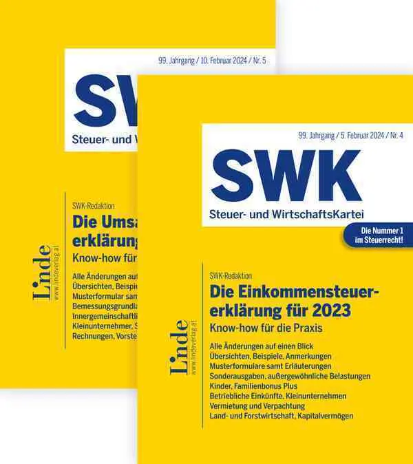 Cover: 9783707349580 | Die Steuererklärungen für 2023 - Band 1 + 2 | Stefan Menhofer | 2024