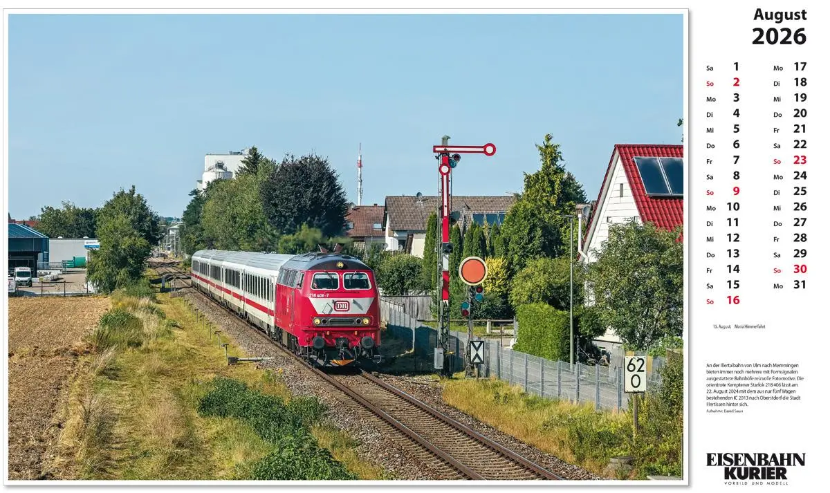 Bild: 9783844659580 | Baureihe 218 - 2026 | Kalender | 13 S. | Deutsch | 2026 | EK-Verlag