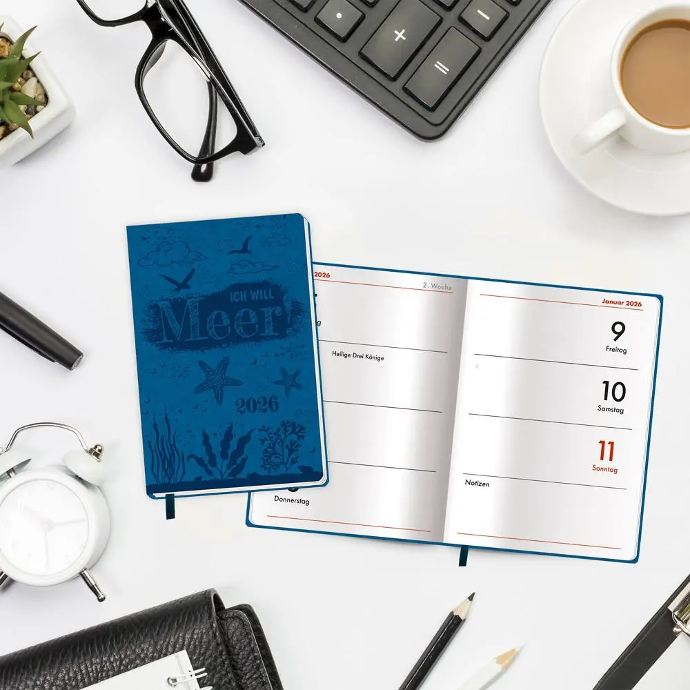 Bild: 4251901509680 | Trötsch Taschenkalender A7 Soft Touch Maritim 2026 | KG | Kalender