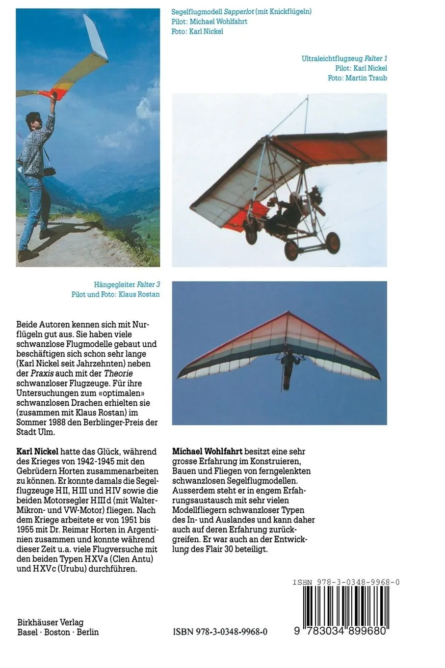 Rückseite: 9783034899680 | Schwanzlose Flugzeuge | Ihre Auslegung und ihre Eigenschaften | Buch