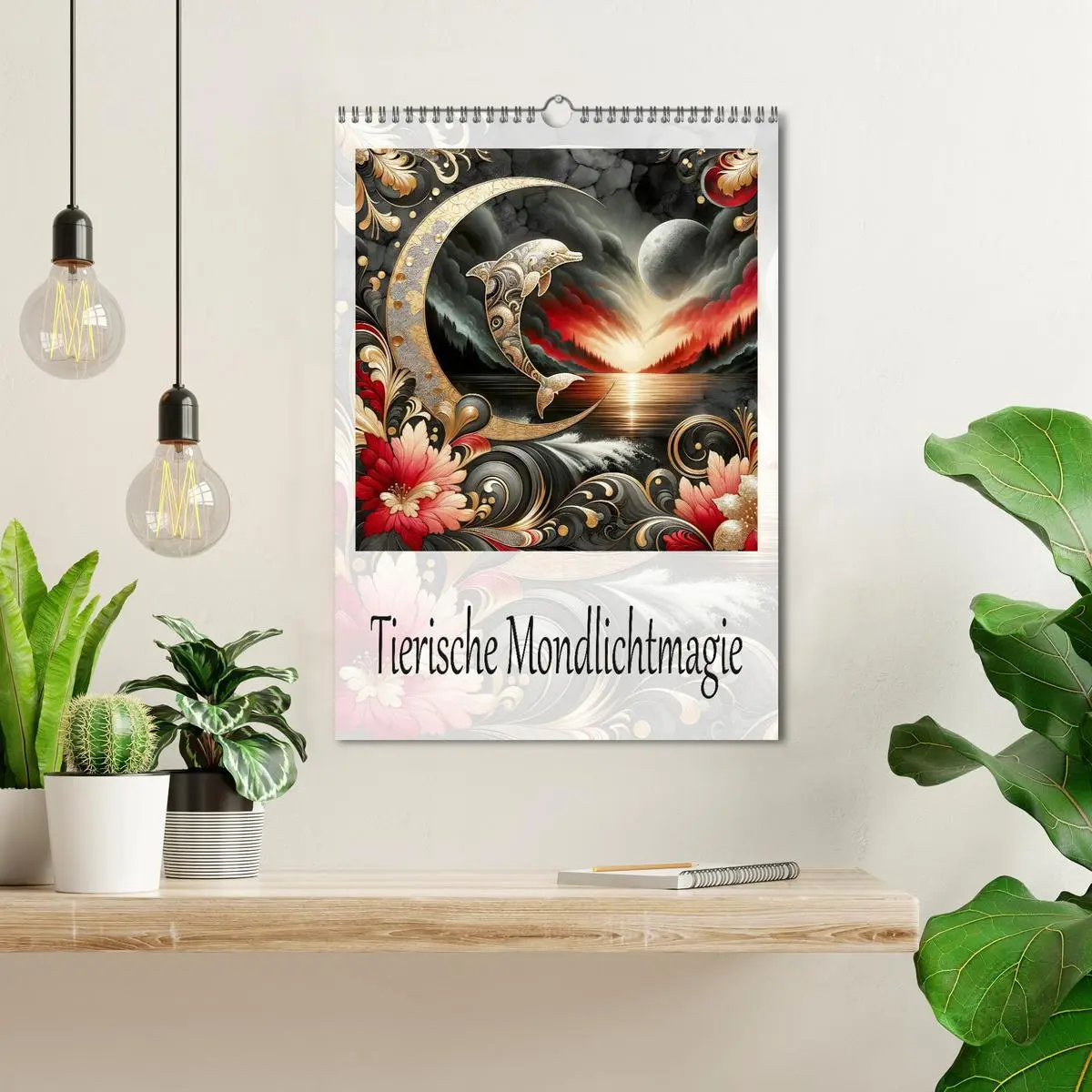 Bild: 9783457249680 | Tierische Mondlichtmagie (Wandkalender 2026 DIN A3 hoch), CALVENDO...
