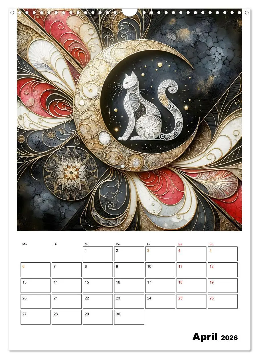 Bild: 9783457249680 | Tierische Mondlichtmagie (Wandkalender 2026 DIN A3 hoch), CALVENDO...