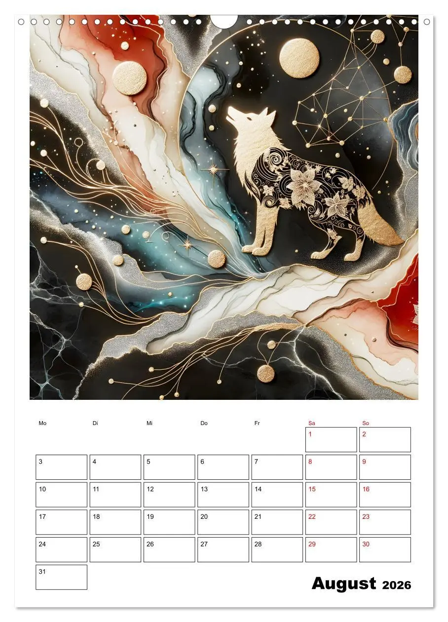 Bild: 9783457249680 | Tierische Mondlichtmagie (Wandkalender 2026 DIN A3 hoch), CALVENDO...