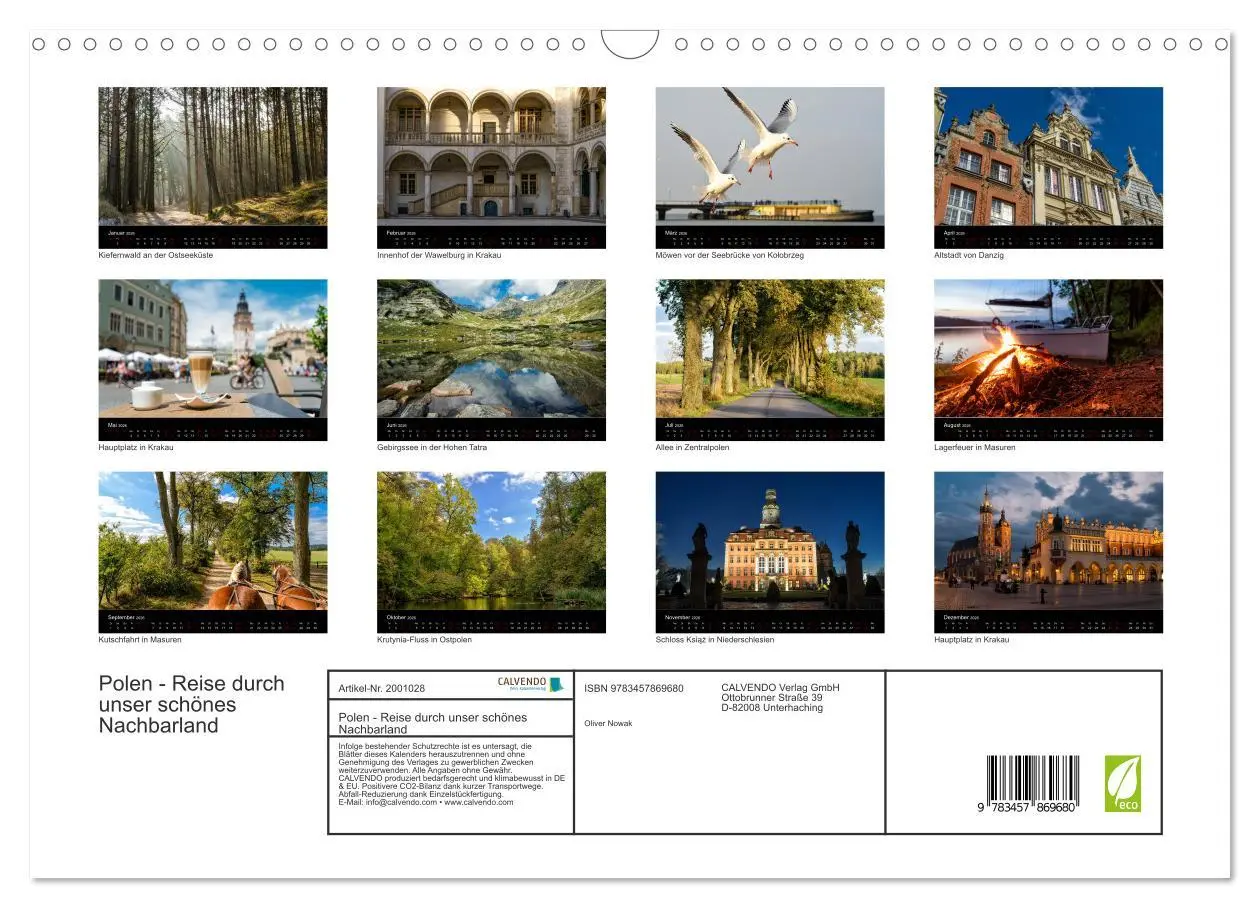 Bild: 9783457869680 | Polen - Reise durch unser schönes Nachbarland (Wandkalender 2026...
