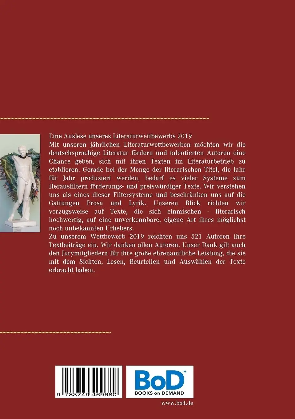 Rückseite: 9783749469680 | Wunderwerk Text | Literaturwettbewerb 2019 | Die Gruppe 48 E. V.