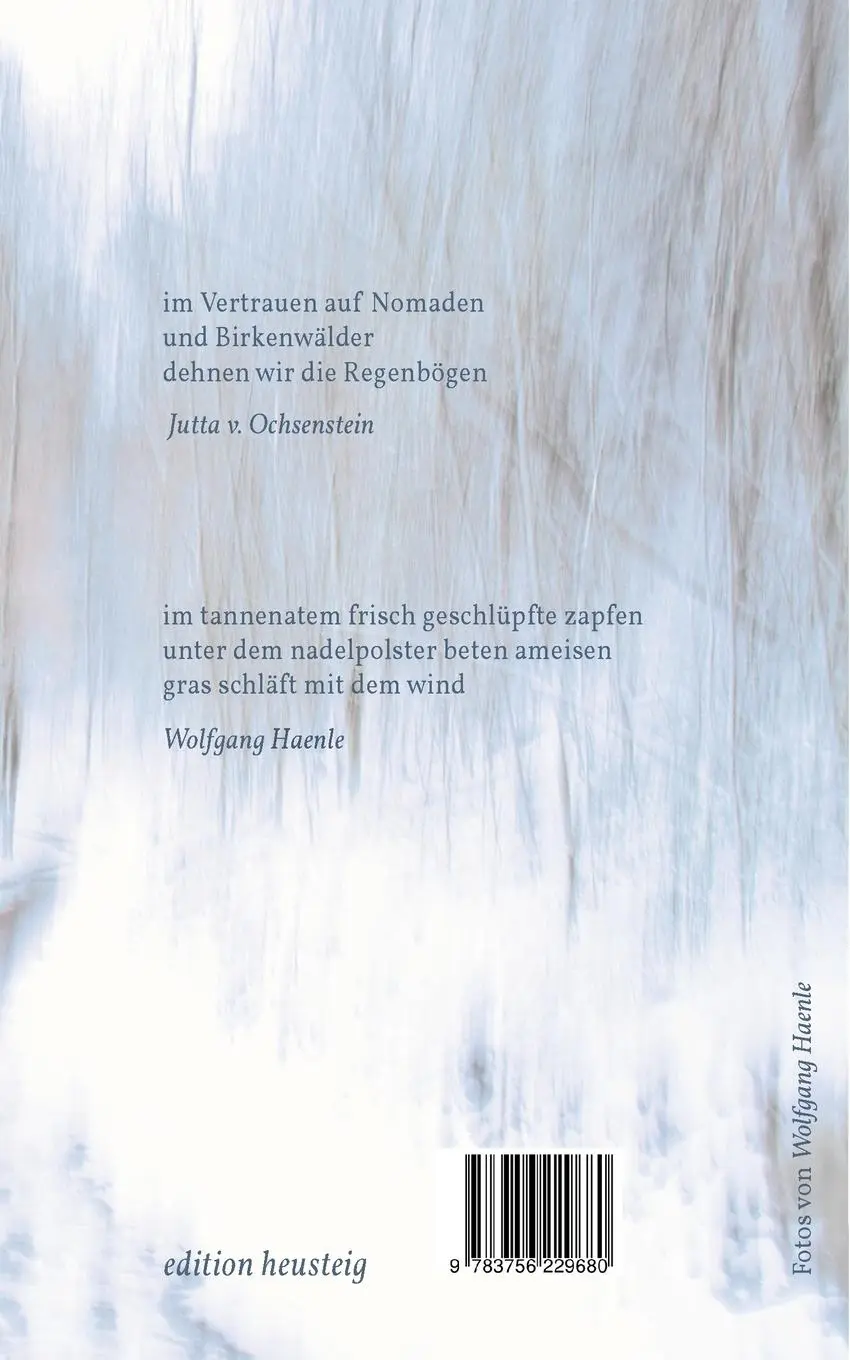 Rückseite: 9783756229680 | Von der Unschärfe der Wälder | Gedichte und Fotos | Taschenbuch | 2022