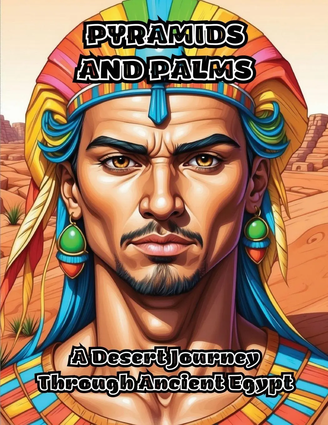 Cover: 9798869059680 | Pyramids and Palms | A Desert Journey Through Ancient Egypt | Colorzen