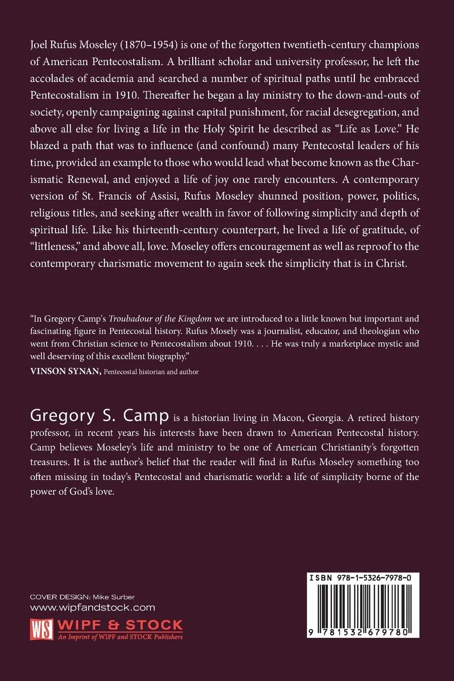 Rückseite: 9781532679780 | Troubadour of the Kingdom | Gregory S. Camp | Taschenbuch | Englisch