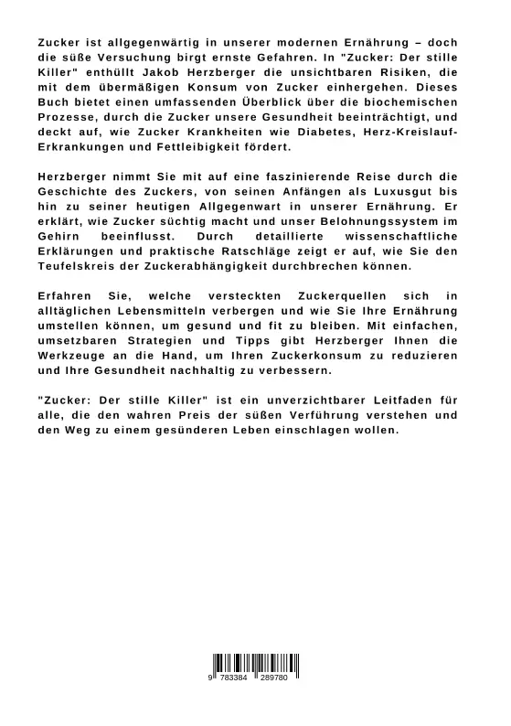 Bild: 9783384289780 | Zucker: Der stille Killer | Jakob Herzberger | Taschenbuch | 212 S.