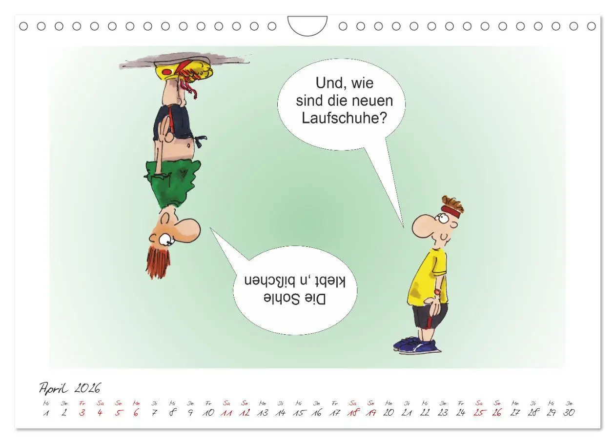 Bild: 9783457549780 | HANSELs kleiner Laufkalender (Wandkalender 2026 DIN A4 quer),...