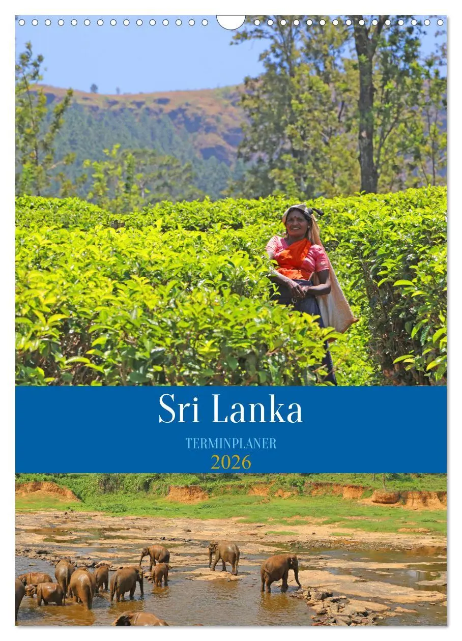 Cover: 9783516329780 | Sri Lanka - Terminplaner (Wandkalender 2026 DIN A3 hoch), CALVENDO...
