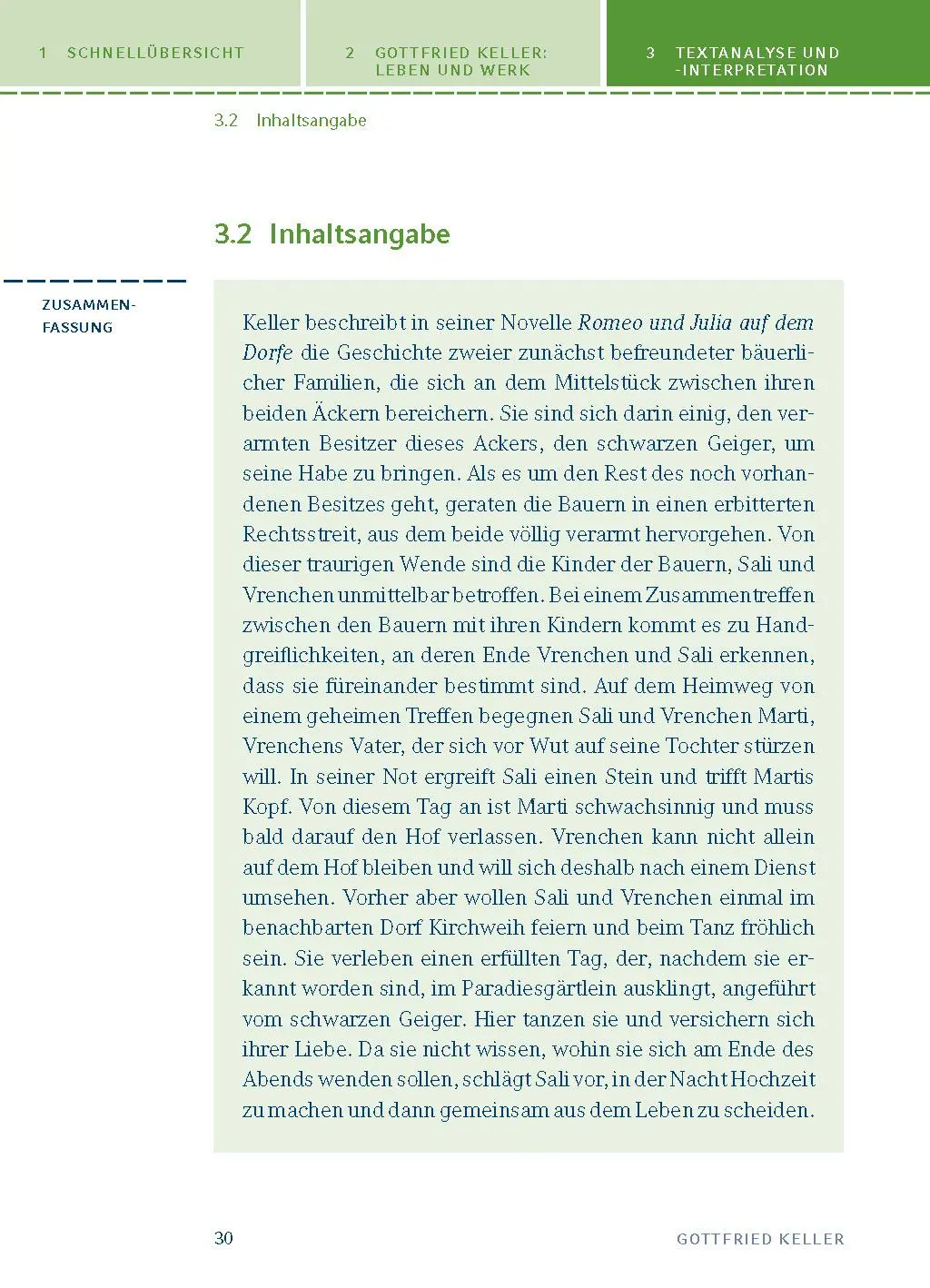 Bild: 9783804419780 | Romeo und Julia auf dem Dorfe. Textanalyse und Interpretation | Keller