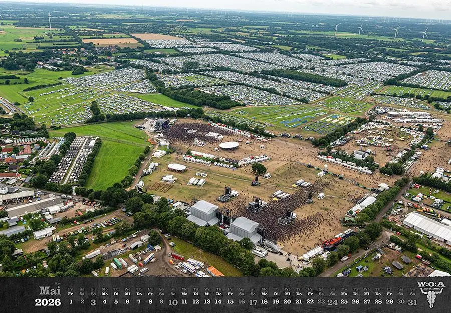 Bild: 9783966649780 | Wacken Kalender 2026 | Kalender | 14 S. | Deutsch | 2026