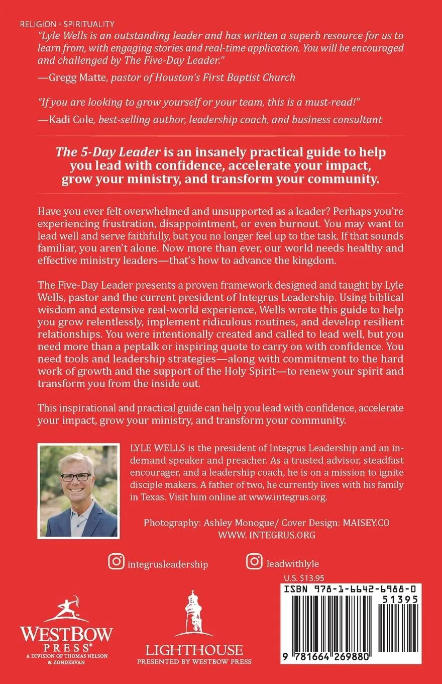 Rückseite: 9781664269880 | The Five-Day Leader | Lyle Wells | Taschenbuch | Englisch | 2022